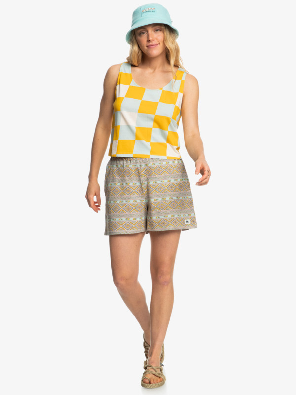 Checked Out - Organic Cropped Tank for Women  EQWZT03120