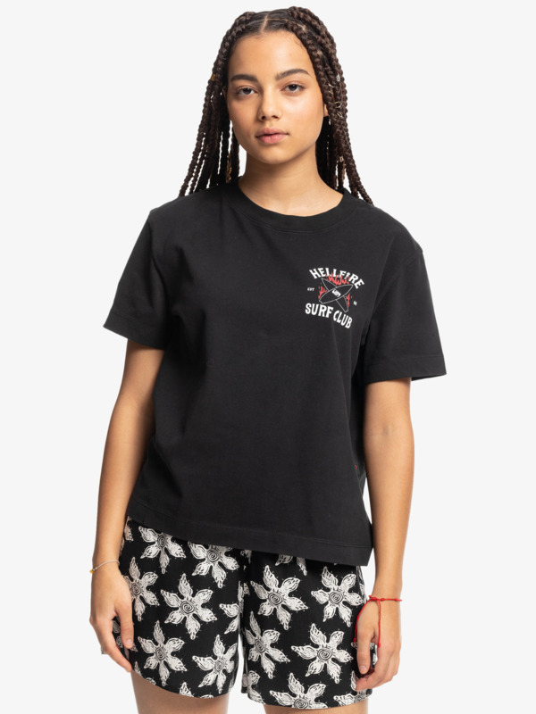Quiksilver x Stranger Things 86 - Cropped T-Shirt for Women  EQWZT03154