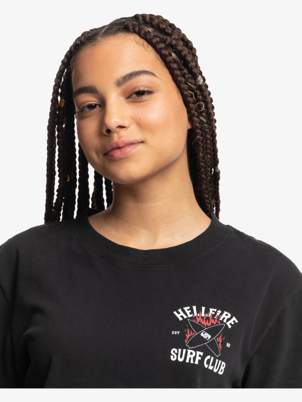 Quiksilver x Stranger Things 86 - Cropped T-Shirt for Women  EQWZT03154
