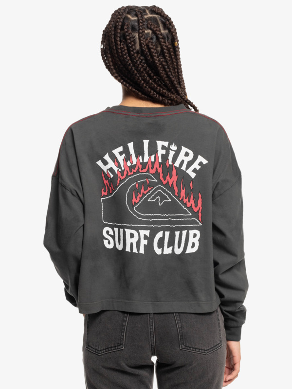 Quiksilver x Stranger Things 86 Oversized - Long Sleeve T-Shirt for Women  EQWZT03155