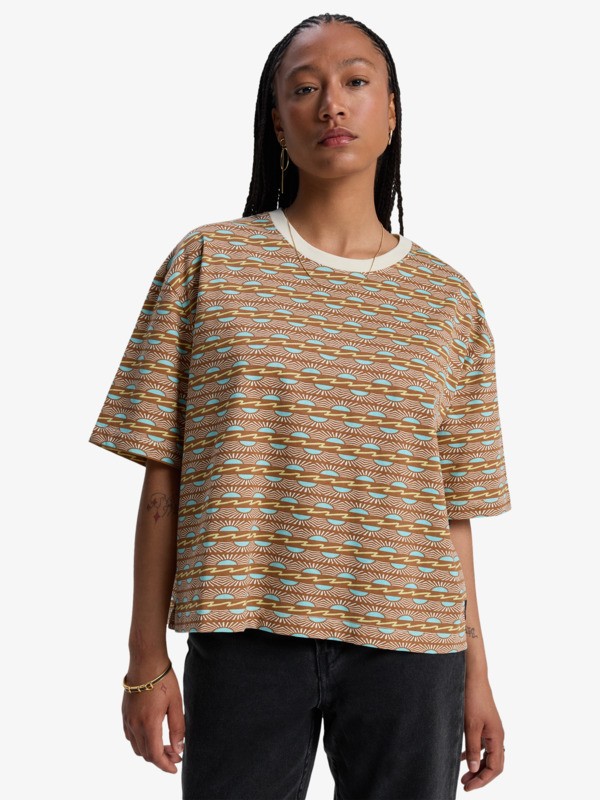 Boyfriend Crop - Short Sleeve T-Shirt for Women  EQWZT03212