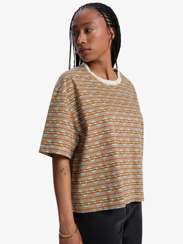 Boyfriend Crop - Short Sleeve T-Shirt for Women  EQWZT03212