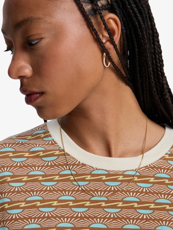 Boyfriend Crop - Short Sleeve T-Shirt for Women  EQWZT03212