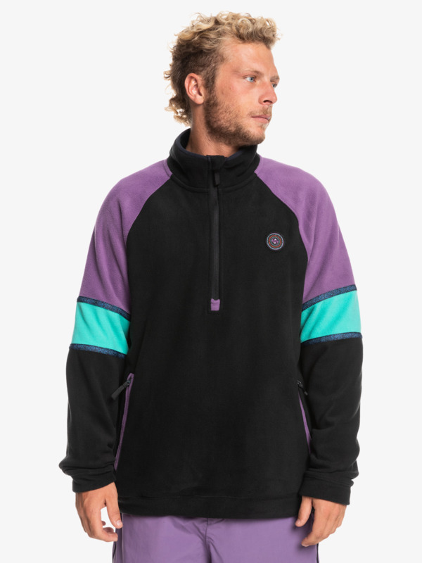 Purple half zip fleece sale