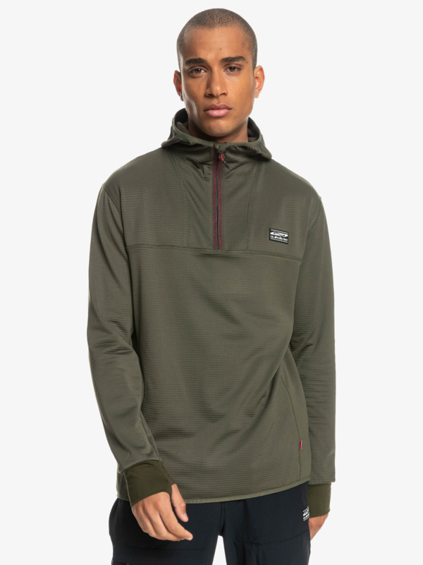 Steep Point Half Zip Hooded Base Layer Top for Men