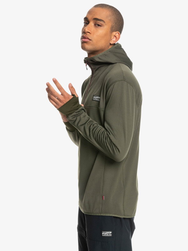 Steep Point - Half Zip Hooded Base Layer Top for Men  EQYFT04568