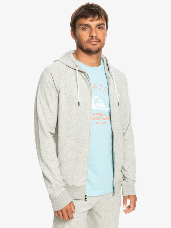 Essentials Raglan - Zip-Up Hoodie for Men  EQYFT04735