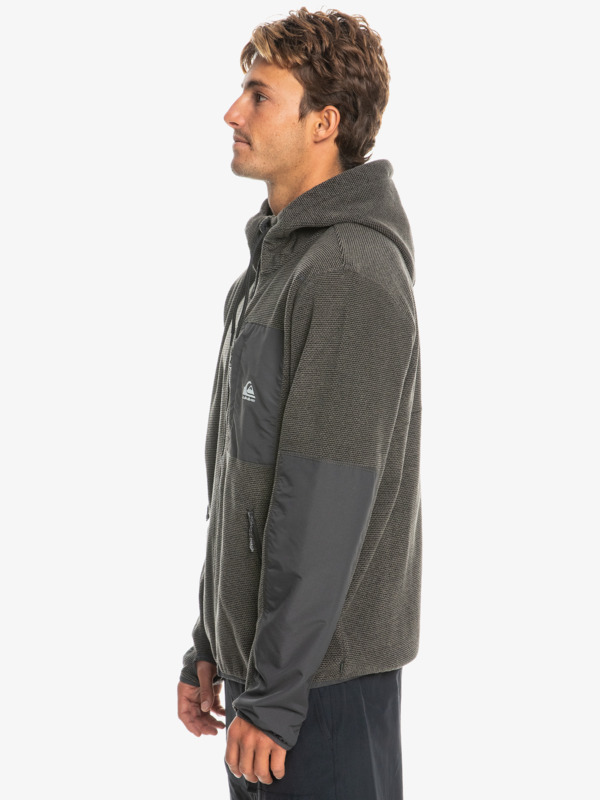 Last Run - Technical Zip-Up Hooded Fleece for Men EQYFT04858