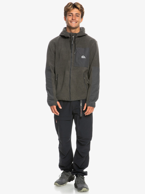 Last Run - Technical Zip-Up Hooded Fleece for Men EQYFT04858