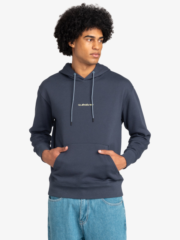 Men's blue pullover hoodie online