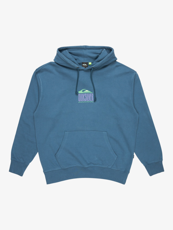 Sweat à Capuche Bleu Iceberg Leaf Wolf Pour Homme - 95% Polyester 5% élasthanne, Poche Kangourou, Graphique Tendance, Tailles S à 4XL