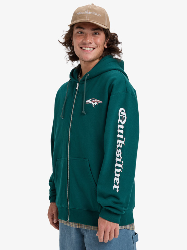 Old English - Zip Through Hoodie for Men  EQYFT05156