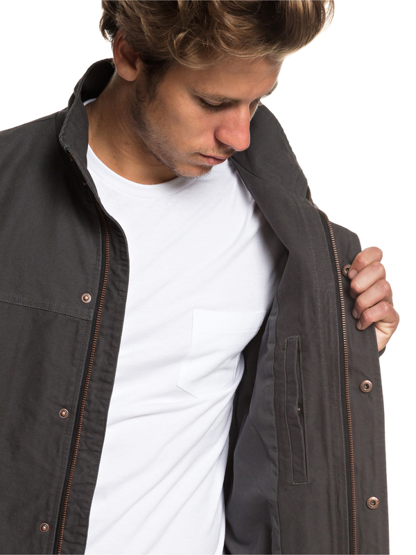 Light Brooks Canvas Bomber Jacket for Men