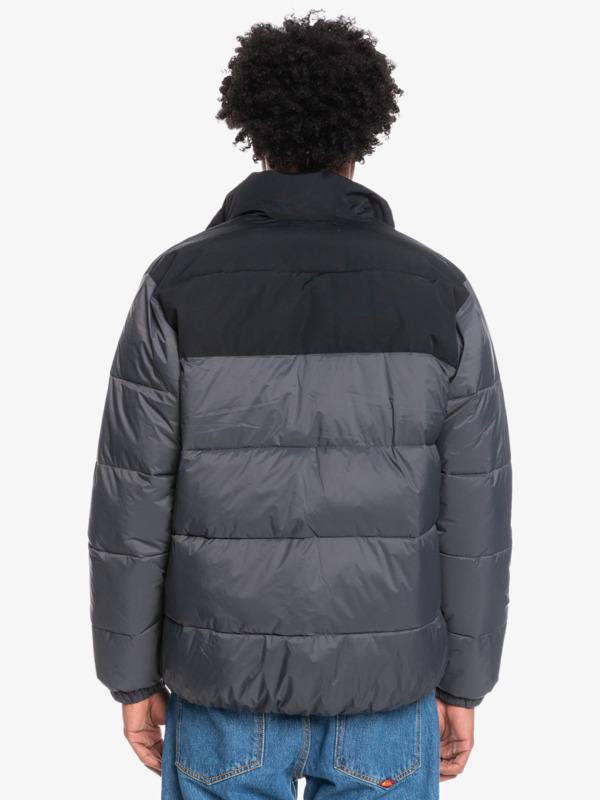 Wolf Shoulder - Colourblock Puffer Jacket for Men  EQYJK03899