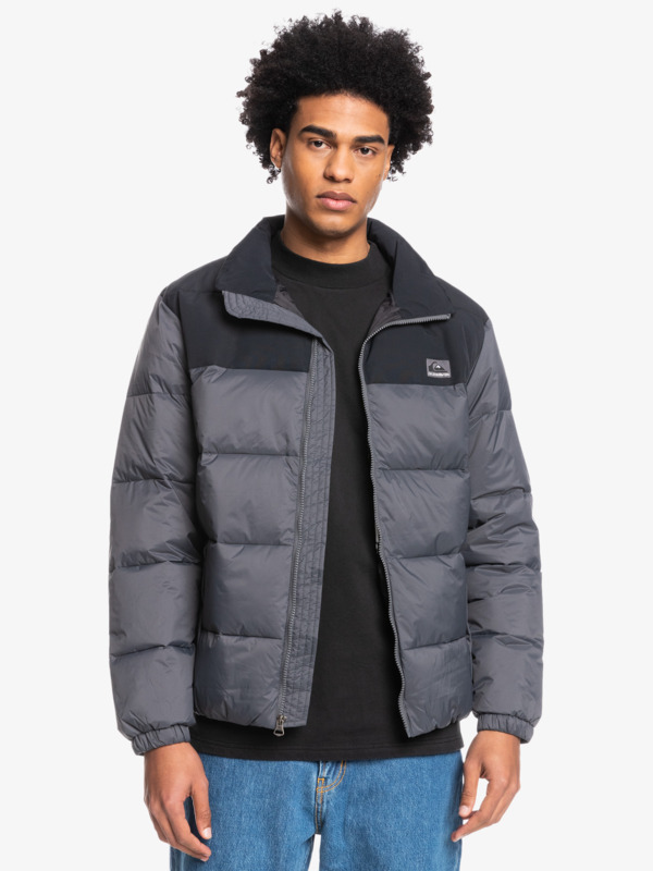 Wolf Shoulder - Colourblock Puffer Jacket for Men  EQYJK03899