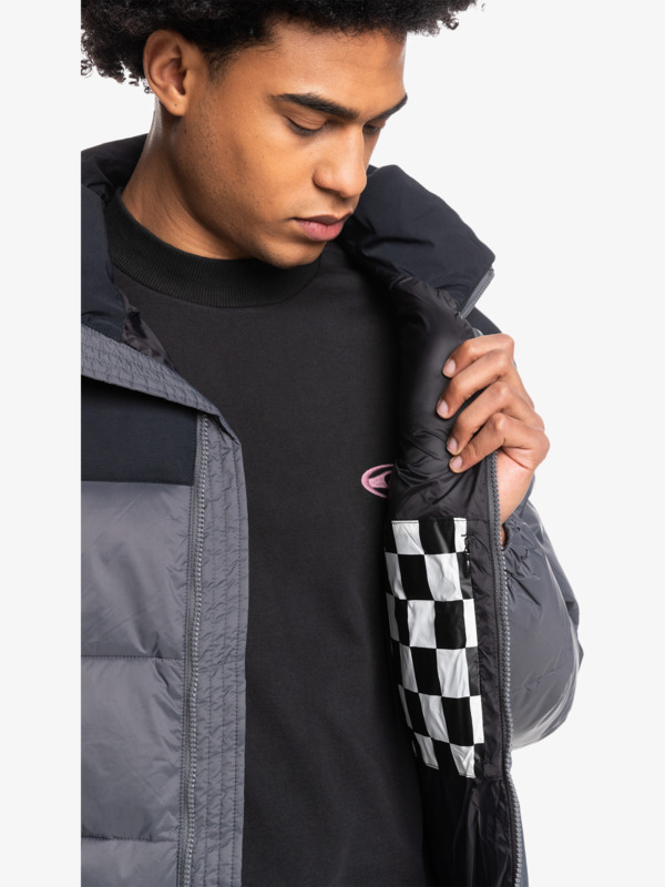 Wolf Shoulder - Colourblock Puffer Jacket for Men  EQYJK03899