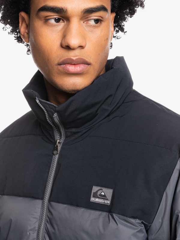 Wolf Shoulder - Colourblock Puffer Jacket for Men  EQYJK03899