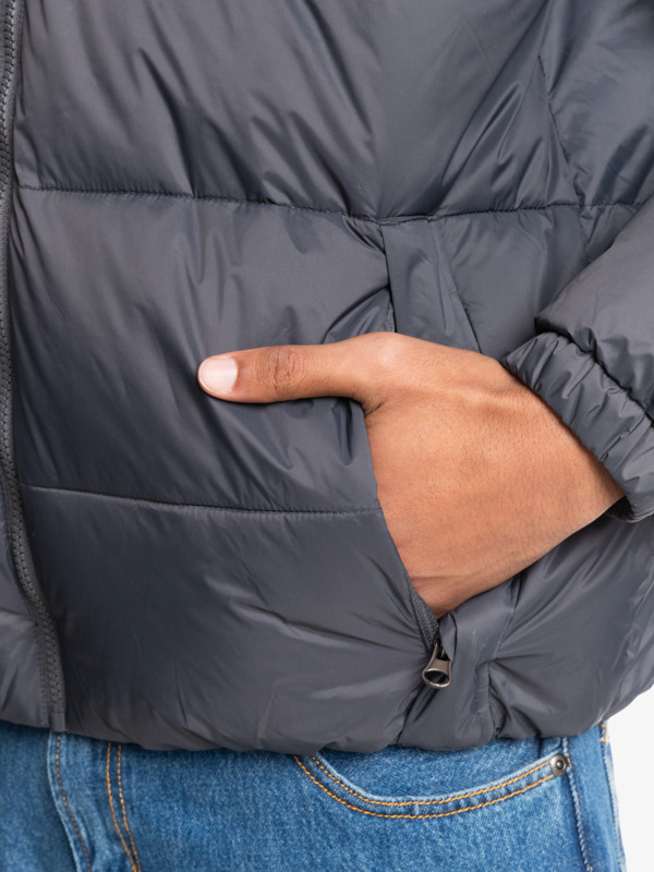 Wolf Shoulder - Colourblock Puffer Jacket for Men  EQYJK03899