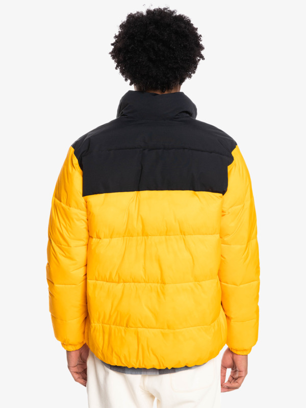 Wolf Shoulder - Colourblock Puffer Jacket for Men  EQYJK03899