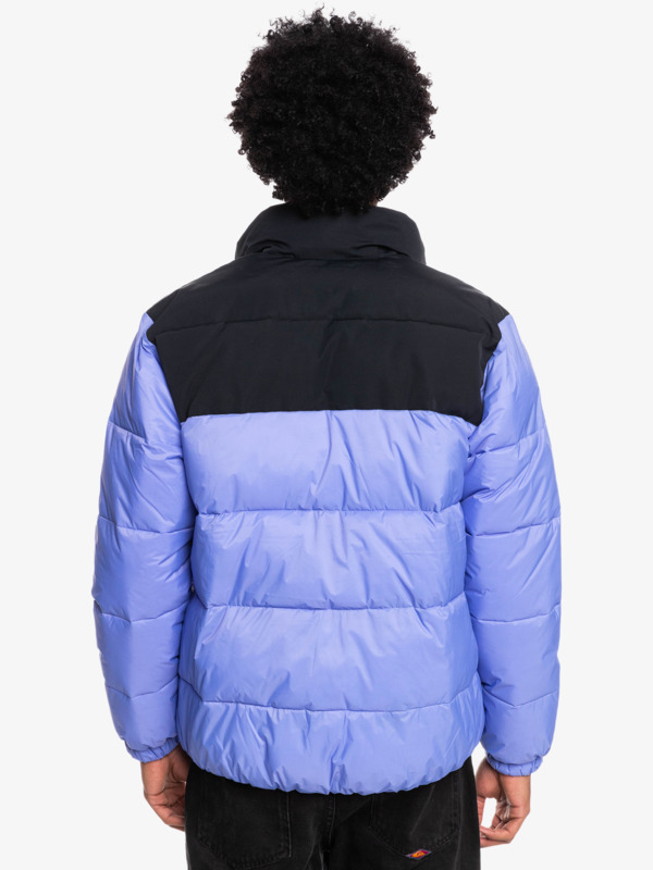 Wolf Shoulder - Colourblock Puffer Jacket for Men  EQYJK03899