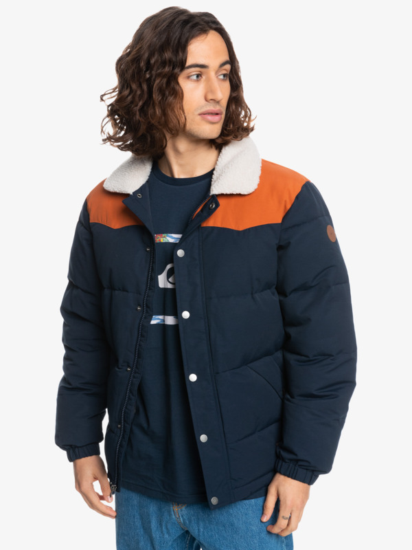 The Colourblock Puffer Jacket for Men