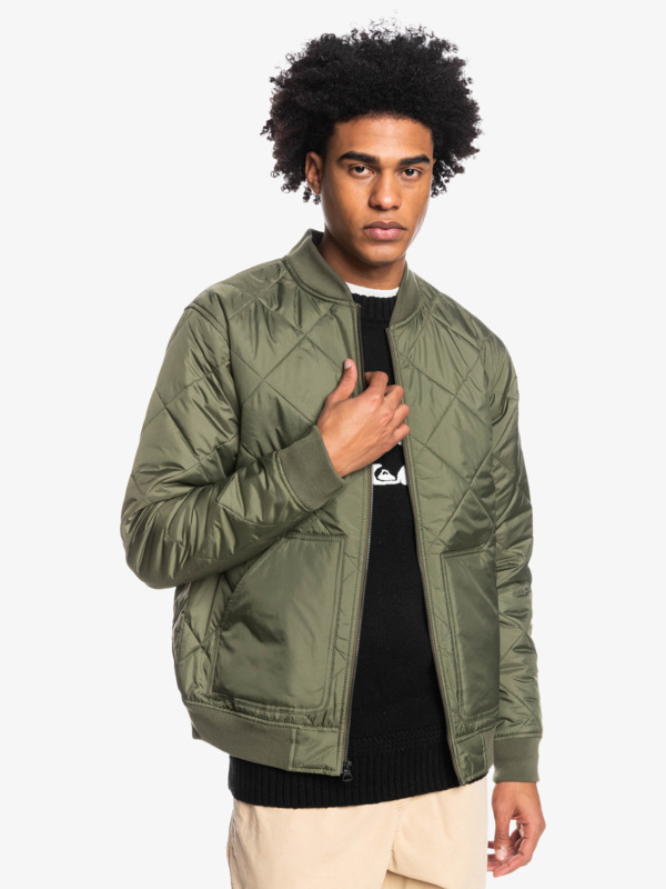 Mysto Bombie Quilted Bomber Jacket for Men