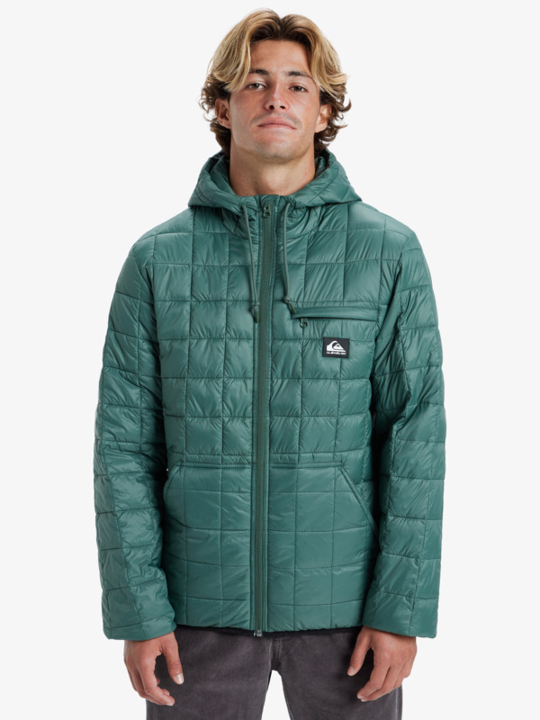 Check Mate - Insulated Hooded Jacket for Men  EQYJK04095