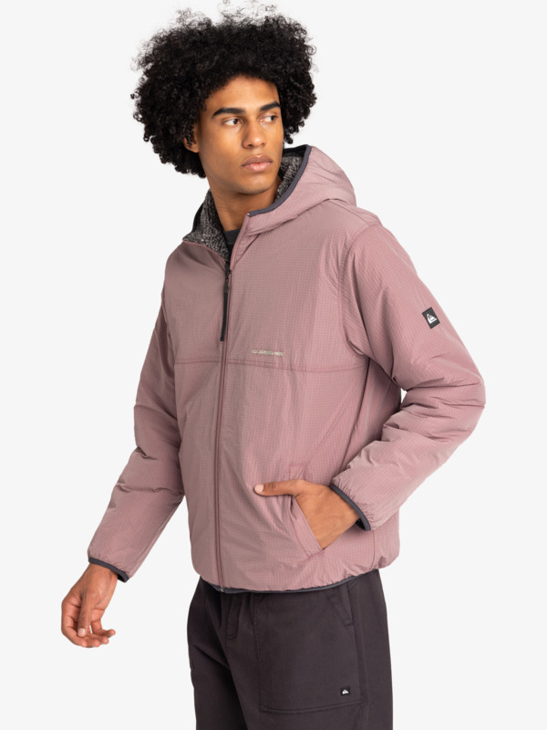 Men's reversible hooded jacket hotsell