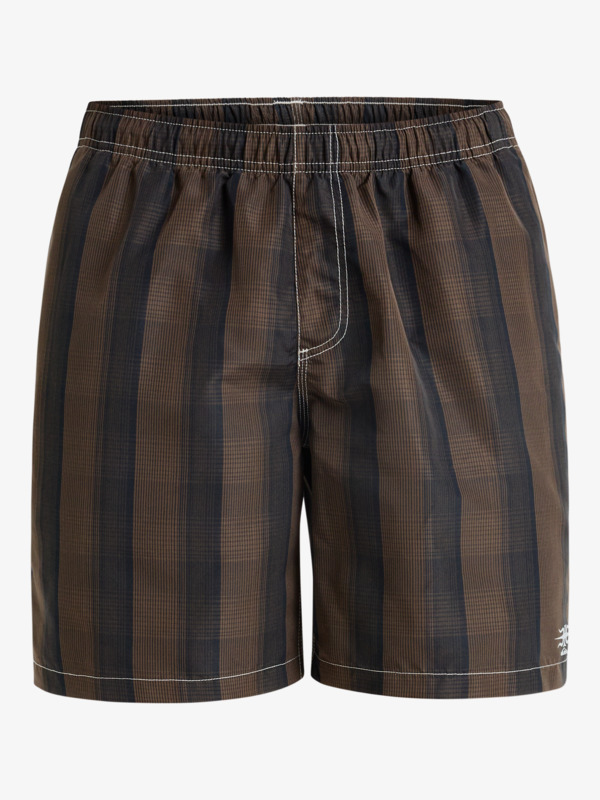 Mercury Plaid Volley - 16" Swim Shorts for Men  EQYJV04154