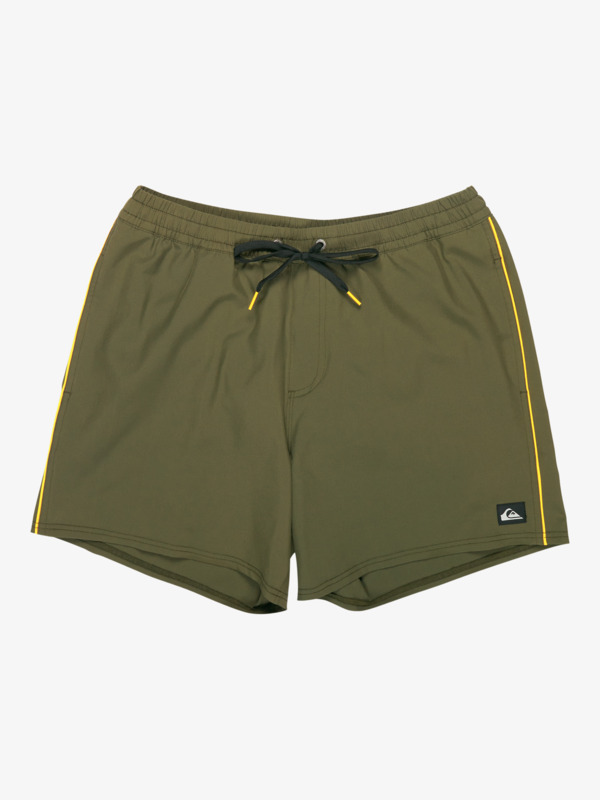 Stretch Piped Volley 16" - Swim Shorts for Men  EQYJV04211