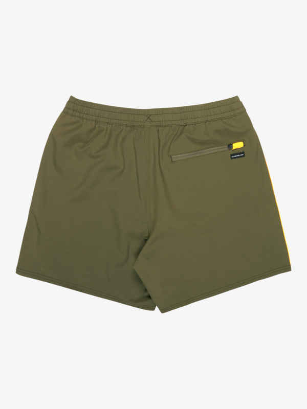 Stretch Piped Volley 16" - Swim Shorts for Men  EQYJV04211