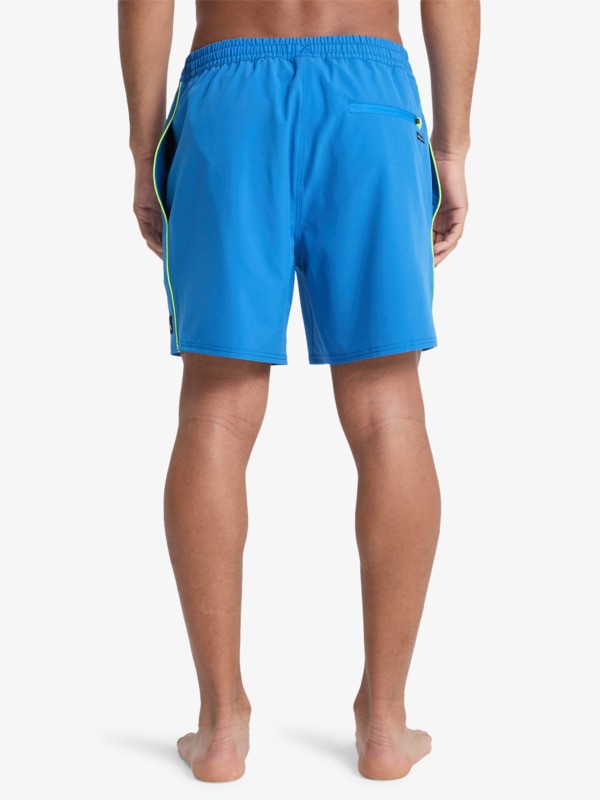 Stretch Piped Volley 16" - Swim Shorts for Men  EQYJV04211