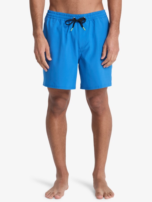 Stretch Piped Volley 16" - Swim Shorts for Men  EQYJV04211