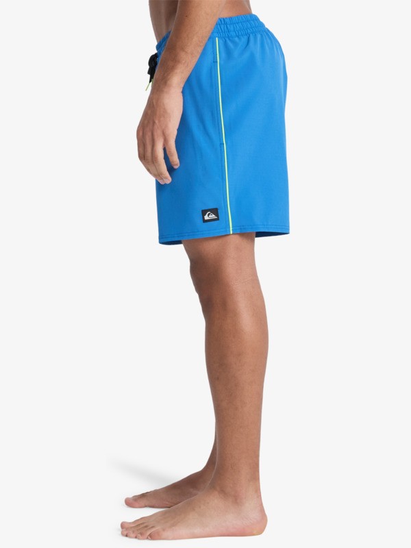 Stretch Piped Volley 16" - Swim Shorts for Men  EQYJV04211