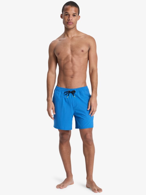 Stretch Piped Volley 16" - Swim Shorts for Men  EQYJV04211