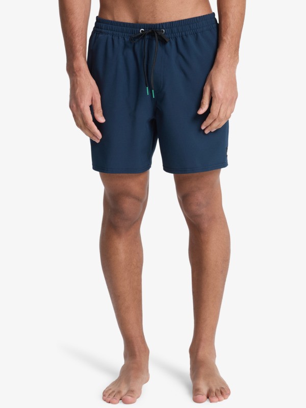 Stretch Piped Volley 16" - Swim Shorts for Men  EQYJV04211