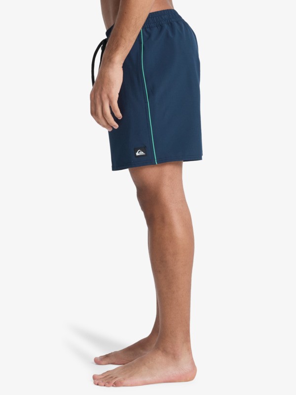 Stretch Piped Volley 16" - Swim Shorts for Men  EQYJV04211