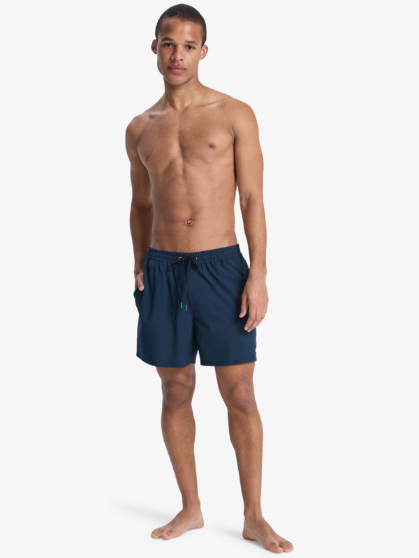 Stretch Piped Volley 16" - Swim Shorts for Men  EQYJV04211