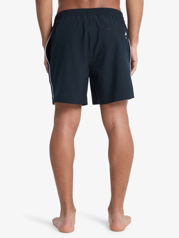Stretch Piped Volley 16" - Swim Shorts for Men  EQYJV04211