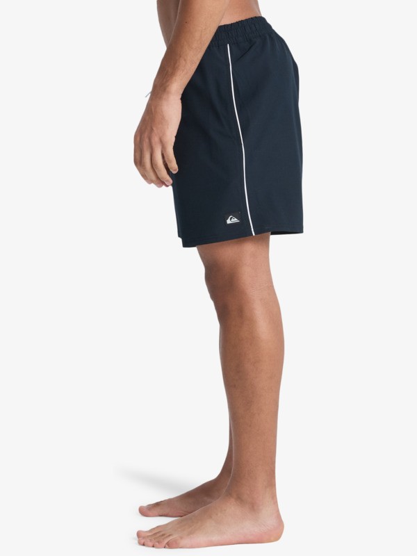 Stretch Piped Volley 16" - Swim Shorts for Men  EQYJV04211
