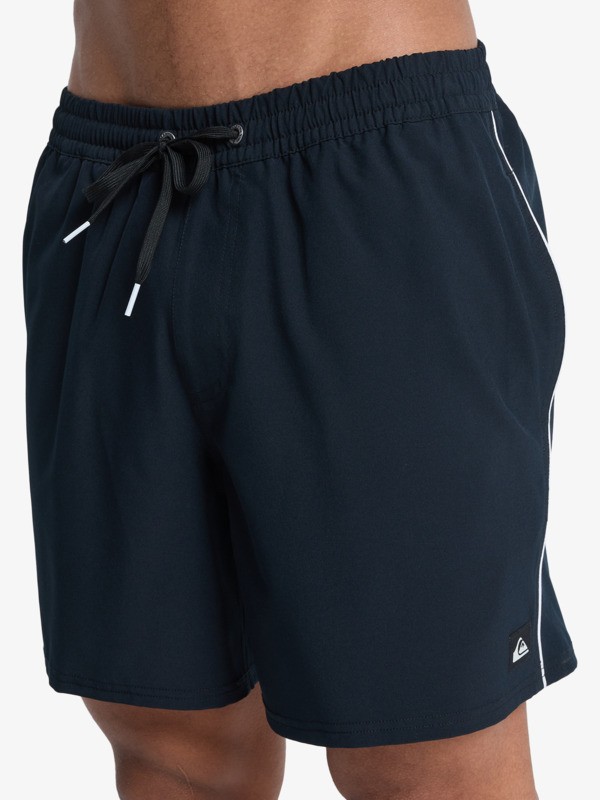 Stretch Piped Volley 16" - Swim Shorts for Men  EQYJV04211