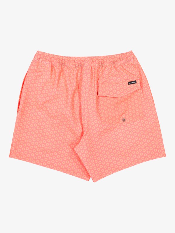 Stretch Printed Volley 16" - Swim Shorts for Men  EQYJV04217