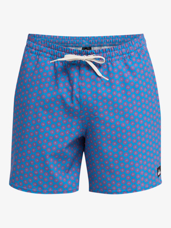 Stretch Printed Volley 16" - Swim Shorts for Men  EQYJV04217