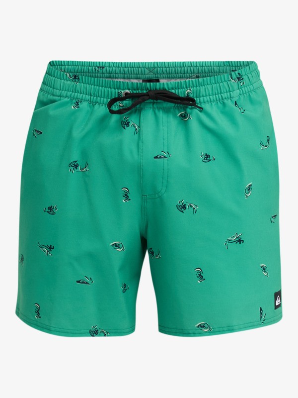 Stretch Printed Volley 16" - Swim Shorts for Men  EQYJV04217