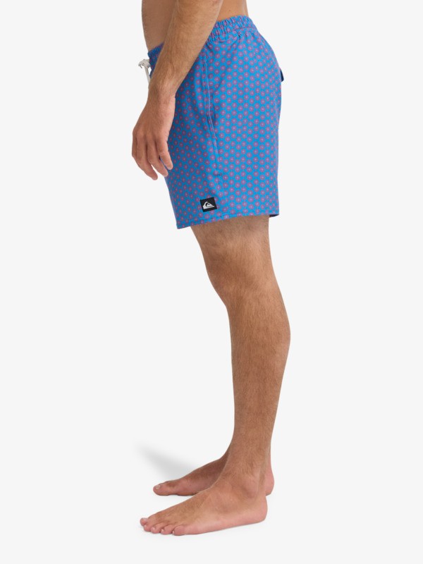 Stretch Printed Volley 16" - Swim Shorts for Men  EQYJV04217