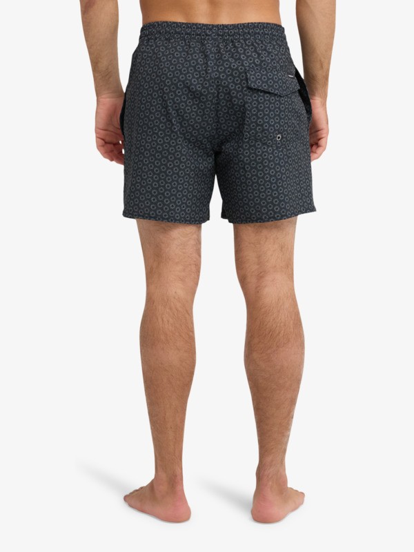Stretch Printed Volley 16" - Swim Shorts for Men  EQYJV04217
