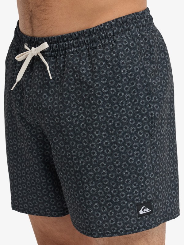 Stretch Printed Volley 16" - Swim Shorts for Men  EQYJV04217