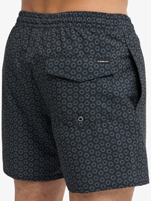 Stretch Printed Volley 16" - Swim Shorts for Men  EQYJV04217