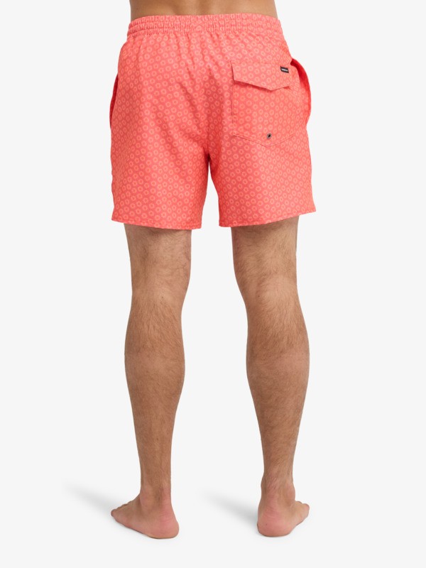 Stretch Printed Volley 16" - Swim Shorts for Men  EQYJV04217