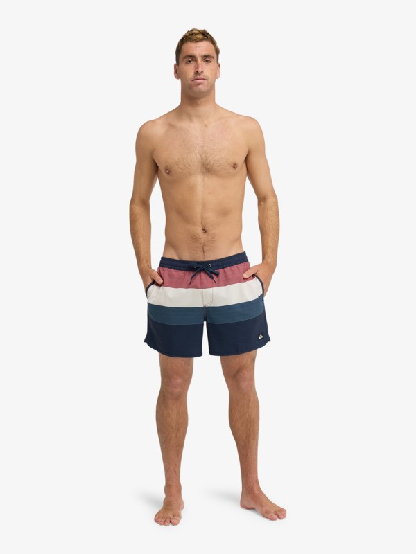Stretch Scallop Volley 16" - Swim Shorts for Men  EQYJV04218
